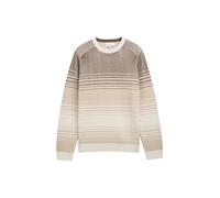 Tom Tailor - Strickpullover mit Farbverlauf brown beige gradient stripe - Gr. - M