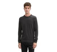 Tom Tailor 1038426 Basic Knit Pullover 3XL Black Grey Melange