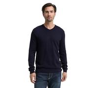 Tom Tailor - Strickpullover mit Kaschmir-Anteil knitted navy melange - Gr. - XL