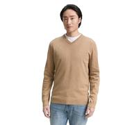 Tom Tailor BASIC V-NECK KNIT XL Hazel Brown Melange 31089 (899412) Braun XL