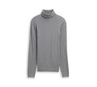 Tom Tailor - Rollkragenpullover mit Kaschmir-Anteil classic dark grey melange - Gr. - XXXL