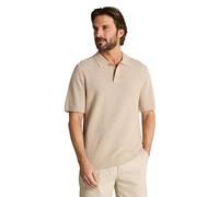 Tom Tailor Strickpullover mit Polokragen cashew beige offwhite stripe Größe L