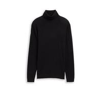 Tom Tailor - Rollkragenpullover mit Kaschmir-Anteil black - Gr. - M