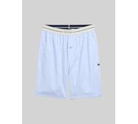 TOM TAILOR Herren Pyjama-Shorts aus Baumwolle mit Streifenmuster, blau, Gestreift, Gr. 56