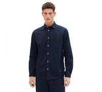 TOM TAILOR Herren Regular Fit Business Hemd mit Stretch, 11075 - Navy, XXL