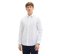 TOM TAILOR Herren Regular Fit Business Hemd mit Stretch, 20000 - White, XL