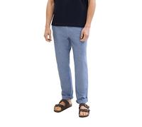 TOM TAILOR Herren Regular Fit Chino Leinen Hose, 34922 - Leasure Blue Chambray, 28/32