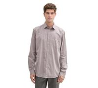 TOM TAILOR Herren Regular Fit Hemd mit Brusttasche, 36685 - Gipsy Purple Chambray Dobby, XXXL