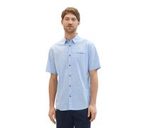 TOM TAILOR - Kurzarmhemd mit Print light blue stripe design S