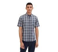 TOM TAILOR Herren Regular Fit Karo-Hemd mit Brusttasche