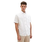 TOM TAILOR - Regular Kurzarmhemd White M