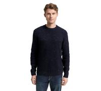 Tom Tailor Herren Rundhals Pullover STRUCTURED MIX CREWNECK - Regular Fit