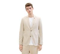TOM TAILOR Herren Sakko aus Leinen, 35175 - Camel Beige Herringbone, 56