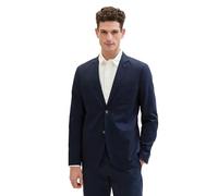 TOM TAILOR Herren Sakko aus Leinen, 35176 - Sky Captain Blue Herringbone, 46