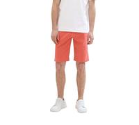 TOM TAILOR Herren Slim Fit Chino Shorts mit Gürtel, flamingo flower, 34