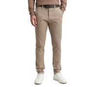 Chinohose TOM TAILOR, Herren, Gr. 34, Länge 34, beige braun zig zag structure, Obermaterial: 97% Baumwolle, 3% Elasthan, casual, slim fit lang, Hosen, mit dezenter Struktur (68854452-34) beige braun z