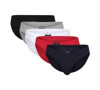Tom Tailor Underwear Herren Slip Mini – 5er-Pack, einfarbig, Blau, Gr. L (L/6)