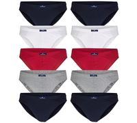 TOM TAILOR Herren Slips | 10er Pack (DE/NL/SE/PL, Alphanumerisch, L, Regular, Regular, 10 x Mehrfarbig)
