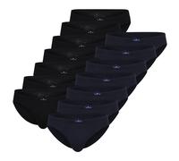 TOM TAILOR Herren Slips, 14er Pack - Mini-Slip, Briefs, Pure Cotton, Jersey, uni Blau/Schwarz / 2XL XXL Blau