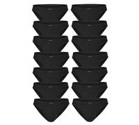 TOM TAILOR Herren Slips | 7 Stück in Dose | Baumwolle Change Daily (DE/NL/SE/PL, Alphanumerisch, XXL, Regular, Regular, 14 x schwarz)