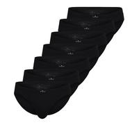 TOM TAILOR Herren Slips, 7er Pack - Mini-Slip, Briefs, Pure Cotton, Jersey, uni Schwarz XL
