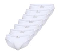 TOM TAILOR Herren Slips, 7er Pack - Mini-Slip, Briefs, Pure Cotton, Jersey, uni Weiß M