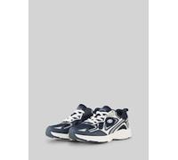 Sneaker TOM TAILOR "Tom Tailor Sneaker Low", Herren, Gr. 43, blau (navy, silber), Polyester, Schuhe Sneaker (77299964-43) navy, silber