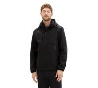 TOM TAILOR Herren Softshell-Jacke mit Kapuze, 29999 - Black, XXXL