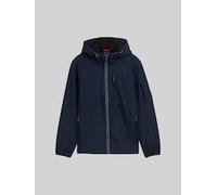 TOM TAILOR Herren Softshell Jacke mit Kapuze, blau, Uni, Gr. S