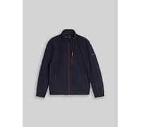 TOM TAILOR Herren Softshell Jacke mit Stehkragen, blau, Uni, Gr. XXL