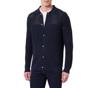 Tom Tailor Herren Strickjacke mit Knopfleiste 1048003 Sky Captain Blue Größe L