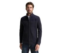 Tom Tailor Strickjacke Herren mit Reißverschluss, 60/40 Baumwolle/Polyacryl, Sky Captain Blau XXL