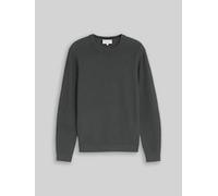 Tom Tailor Regular Fit Pullover mit Crew Neck Kragen in Oliv, Größe XXXL