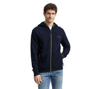 Tom Tailor Herren Hoodie Sweatjacke 1048623 mit Reißverschlusstaschen Sky Captain Blue M
