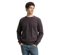 Tom Tailor Herren Sweatshirt PRINTED CREW NECK 1048603-10899 Tarmac Grey (910650) Grau L