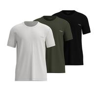 TOM TAILOR Herren T-Shirt, 3er Pack - Rundhals, Kurzarm, Single Jersey, Baumwolle, einfarbig Grün L