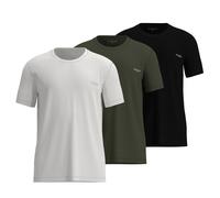 TOM TAILOR Herren T-Shirt, 3er Pack - Rundhals, Kurzarm, Single Jersey, Baumwolle, einfarbig XXL Grün