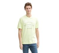 Tom Tailor Herren T-Shirt aus Baumwolle mit Logo-Print