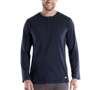 Langarmshirt TOM TAILOR "Cansas" Gr. 56, blau (blau, dunkel, uni) Herren Shirts (99531862-56) blau, dunkel, uni