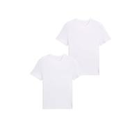 TOM TAILOR Herren T-Shirt double pack crew-neck/407, Einfarbig, Gr. XX-Large, Weiß (white 2000), 10287020910