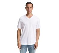 Tom Tailor Herren T-Shirts mit V-Ausschnitt im 2er-Pack