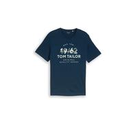 Tom Tailor Herren T-Shirt "PRINTED FINE STRIPE" - Regular Fit