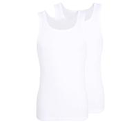 TOM TAILOR Herren Tank-Top, Baumwolle, Doppelripp, weiß, Uni, 2er Pack XL