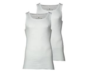 TOM TAILOR Herren Tanktop, Vorteilspack - Unterhemd, Garron S, einfarbig Weiß / L / 8er Pack (4x2P) L Weiß