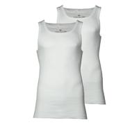 TOM TAILOR Herren Tanktop, Vorteilspack - Unterhemd, Garron S, einfarbig Weiß S 8er Pack (4x2P)