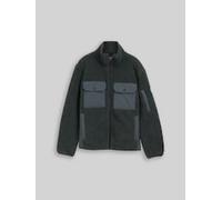 Tom Tailor - Teddy Jacke mit Taschen Darkest Olive - Gr. - L