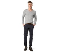TOM TAILOR Herren Travis Regular Chino mit Gürtel 1007867, 11914 - Outer Space Blue, 34W / 32L