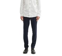 TOM TAILOR Herren Travis Slim Chino Hose, 36780 - Navy Blue Structure, 36/32