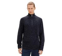 Troyer TOM TAILOR Gr. XXL, blau (sky captain) Herren Pullover Strickpullover Rollkragenpullover mit kurzem Reißverschluss am Stehkragen (72581628-XXL)