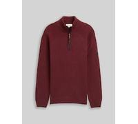 TOM TAILOR Herren 1048768 Troyer Strickpullover mit RIPP-Details